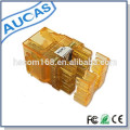 AMP 110DC cat6 keystone jack/modular jack/180 degree rj45 toolless 8p8c modular plug